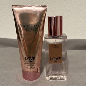 New Victoria’s Secret Love Star Set of Fragrance Lotion & Mist